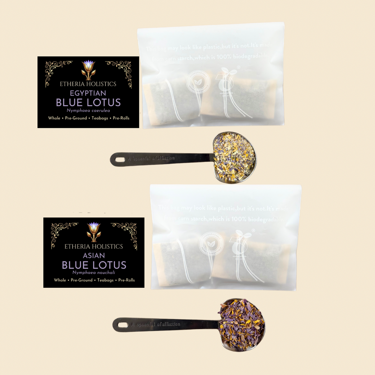 Blue Lotus Discovery Duo — Asian & True Egyptian | Sample Bundle