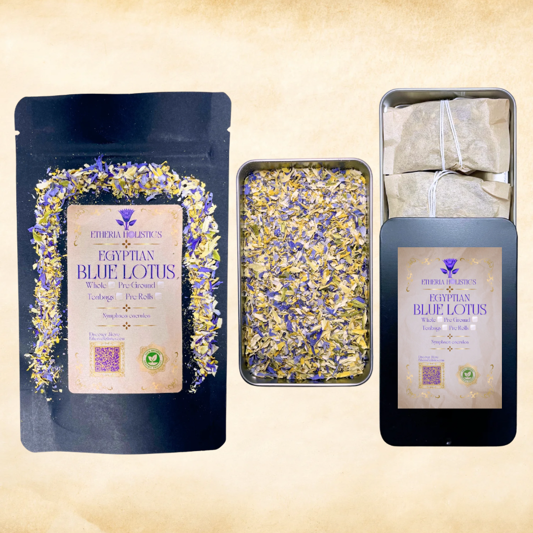 True Egyptian Blue Lotus (Nymphaea caerulea) | Organic Pre-Ground | Loose Blend & Teabags