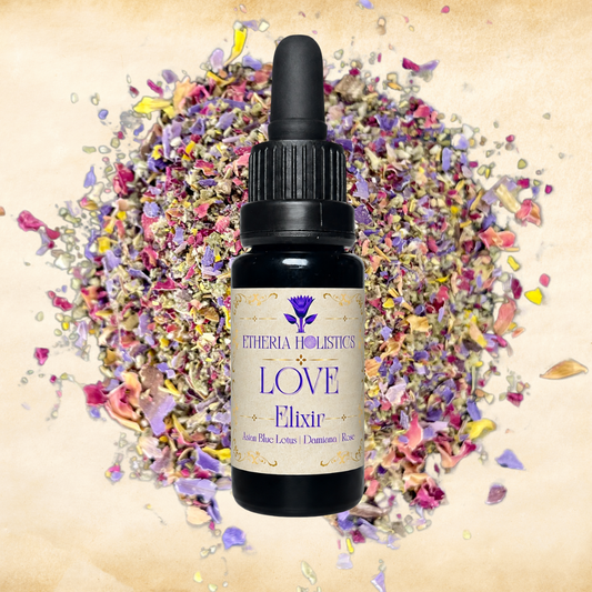 LOVE Elixir — Organic Tincture Extract | Blue Lotus, Damiana & Rose