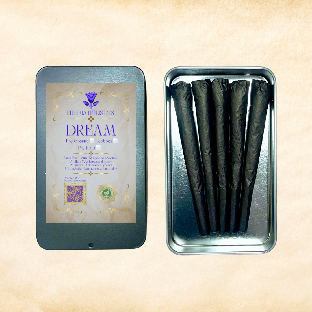 DREAM Blend (Blue Lotus, Chamomile, Mugwort, Mullein) | Organic Pre-Rolls