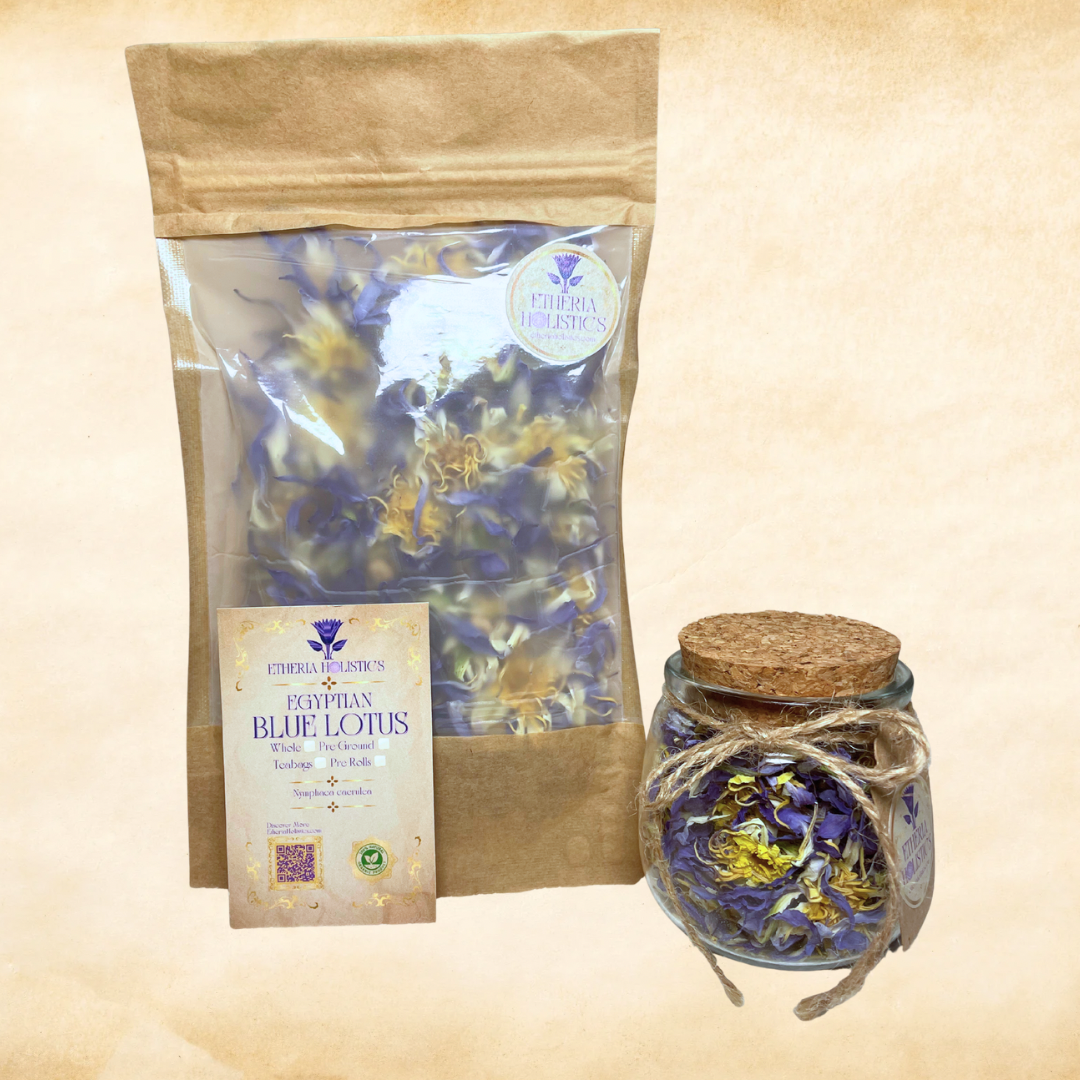True Egyptian Blue Lotus (Nymphaea caerulea) | Organic Whole Flowers