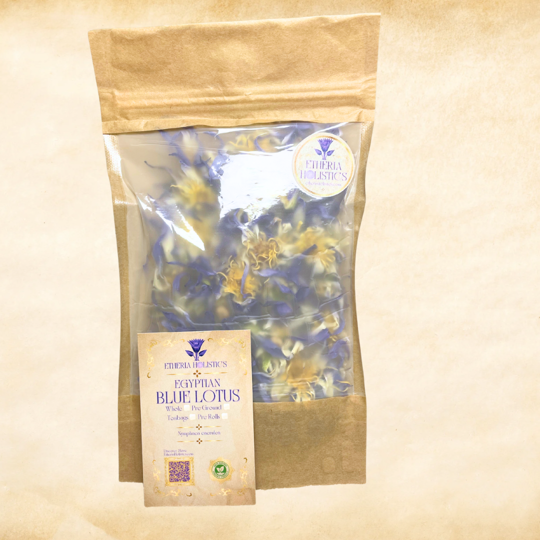 True Egyptian Blue Lotus (Nymphaea caerulea) | Organic Whole Flowers