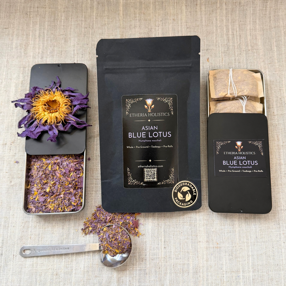 Blue Lotus — Asian (Nymphaea nouchali) | Organic Pre-Ground | Loose Blend & Teabags