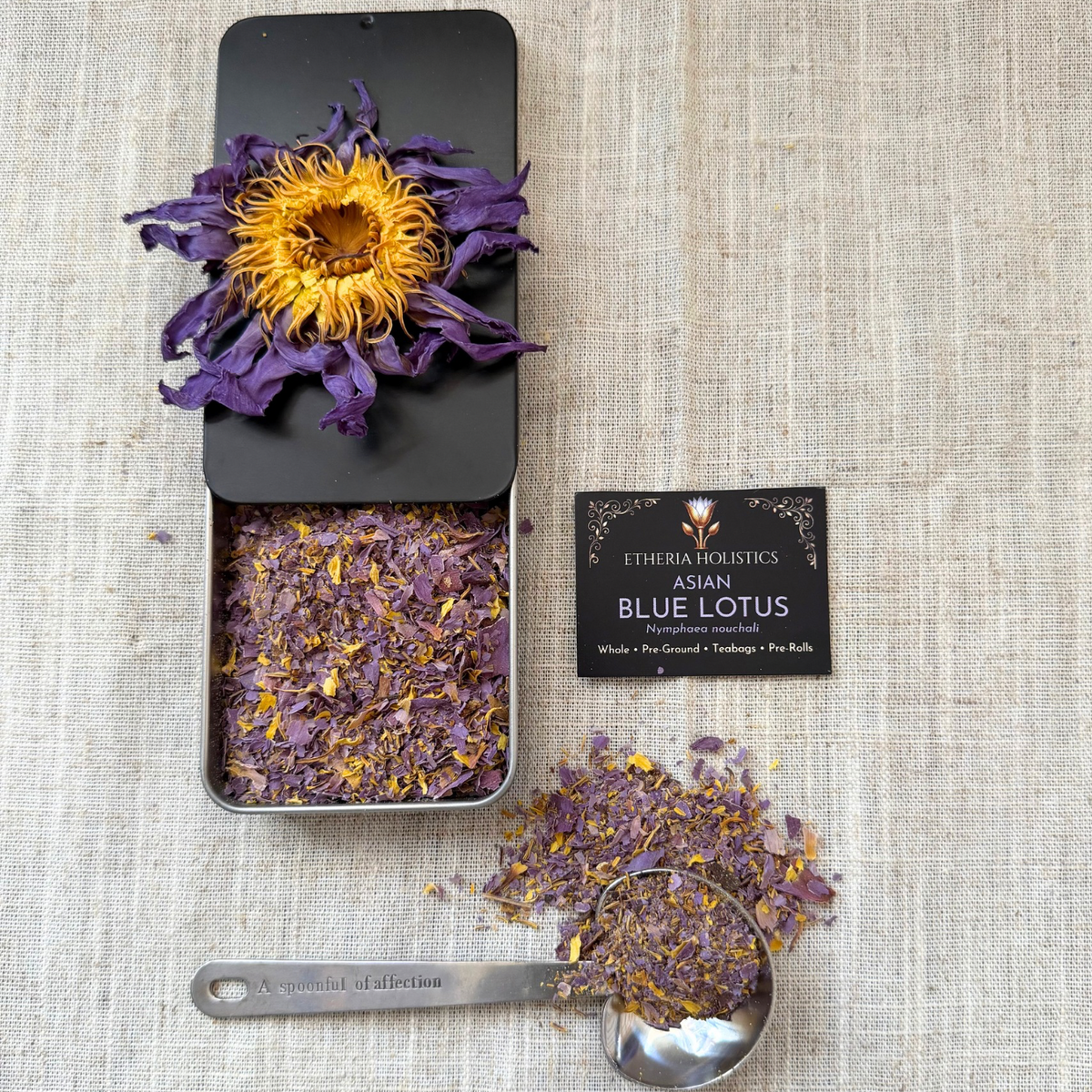 Blue Lotus — Asian (Nymphaea nouchali) | Organic Pre-Ground | Loose Blend & Teabags