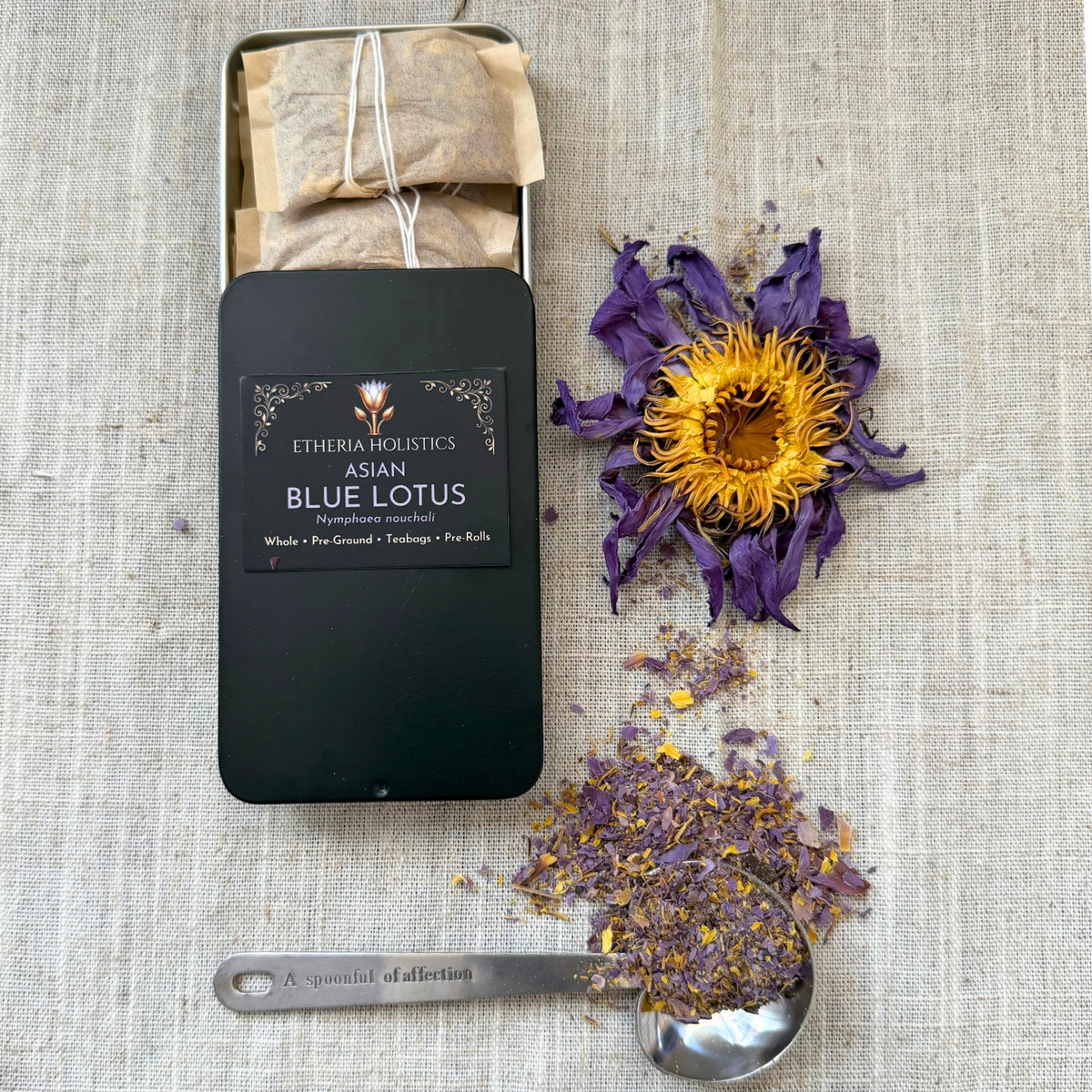 Blue Lotus — Asian (Nymphaea nouchali) | Organic Pre-Ground | Loose Blend & Teabags