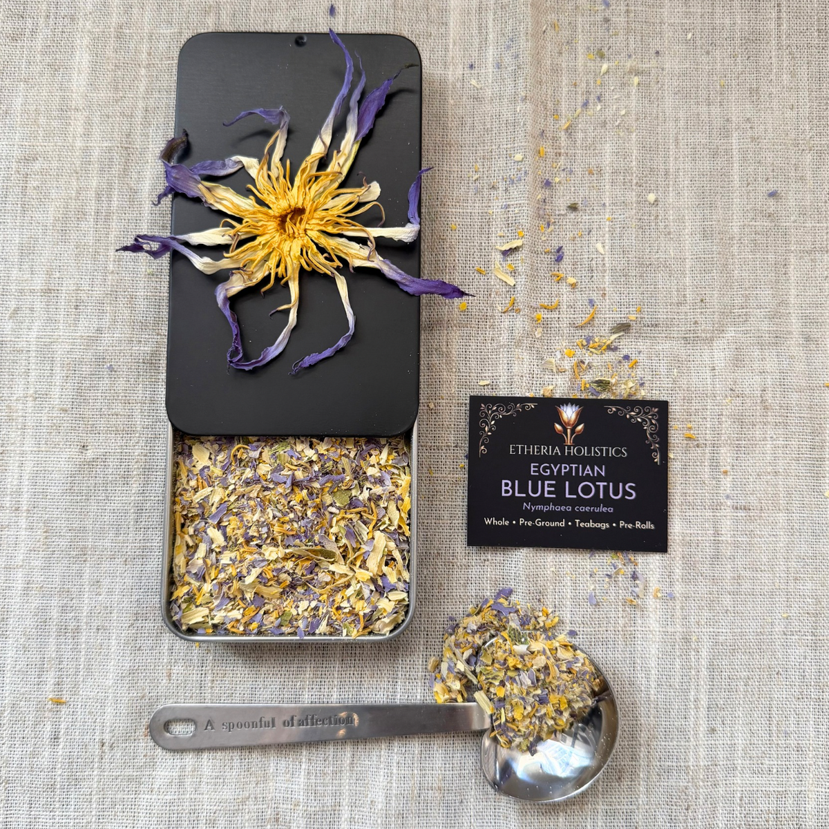 True Egyptian Blue Lotus (Nymphaea caerulea) | Organic Pre-Ground | Loose Blend & Teabags
