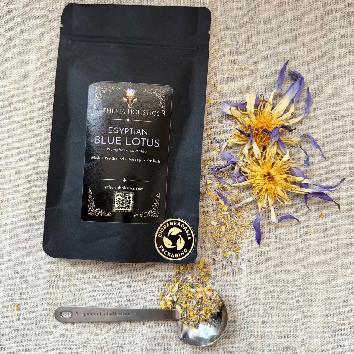 True Egyptian Blue Lotus (Nymphaea caerulea) | Organic Pre-Ground | Loose Blend & Teabags