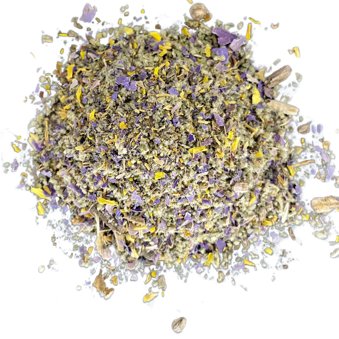 Organic Herbal SOOTHE Blend: Blue Lotus-Mullein. Pre-Ground/Pre-Filled Teabags