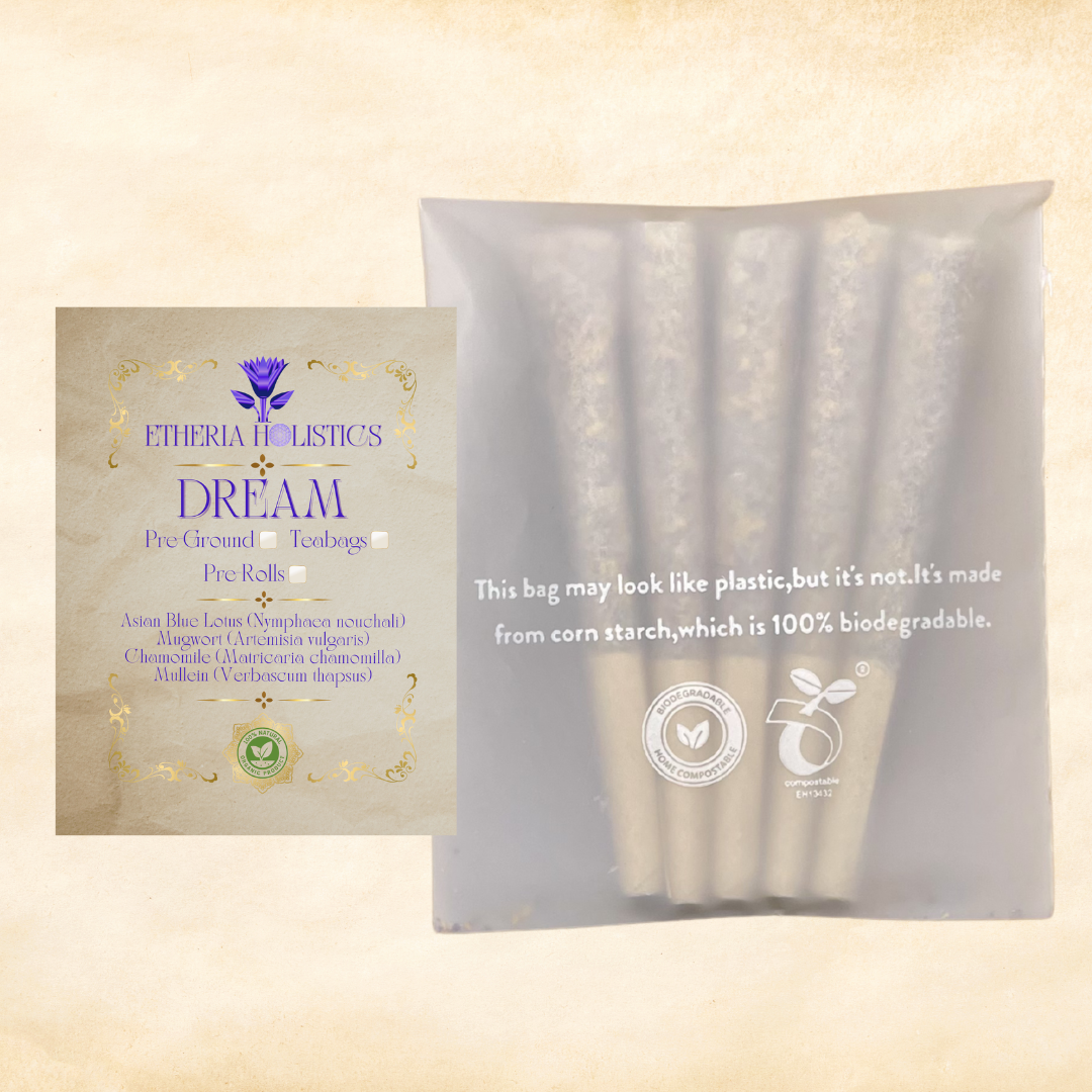 DREAM Blend (Blue Lotus, Chamomile, Mugwort, Mullein) | Organic Pre-Rolls