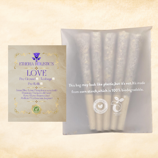 LOVE Blend (Blue Lotus, Damiana, Rose, Mullein) | Organic Pre-Rolls