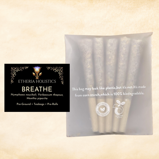 BREATHE Blend (Blue Lotus, Mullein, Peppermint) | Organic Pre-Rolls